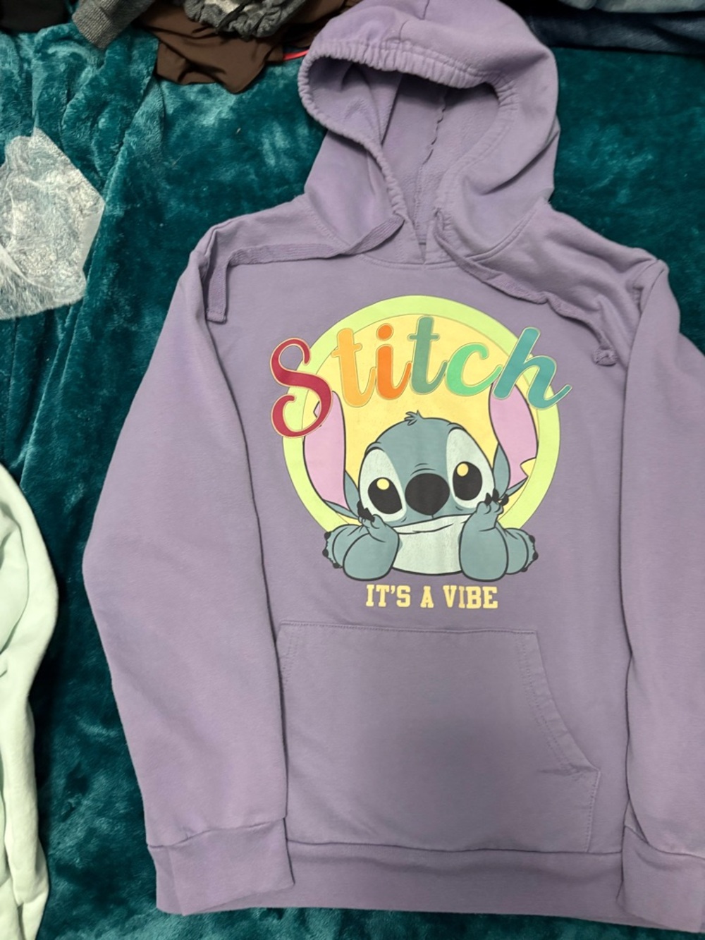 Stitch Lavender Graphic Hoodie - "It's a Vibe"